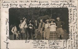 Group of Hikers Postcard