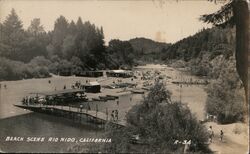 Beach Scene Postcard