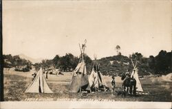 Indian Village Postcard
