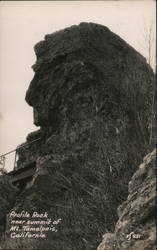 Profile Rock Near Summit of Mt. Tamalpais Postcard