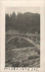 Bridge Over Sac. Postcard