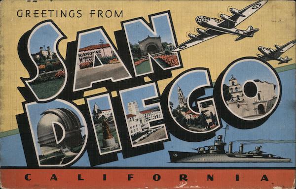 Greetings from San Diego California