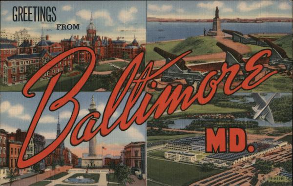 Greetings from Baltimore Maryland