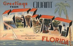 Greetings from Key West Florida Postcard Postcard Postcard