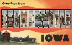 Greetings from Estherville Iowa Postcard Postcard Postcard