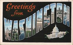 Greetings from Washington Postcard