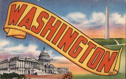 Greetings from Washington District Of Columbia Washington DC Postcard Postcard Postcard