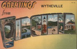 Greetings from Wytheville Postcard