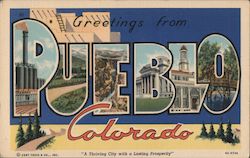 Greetings from Pueblo Postcard