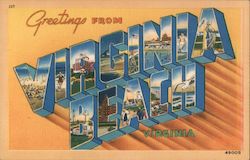 Greetings from Virginia Beach Postcard