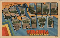 Greetings from Sky-Line Drive Postcard