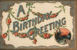 A Birthday Greeting Postcard