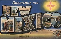 Greetings from New Mexico Postcard Postcard Postcard