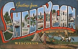 Greetings from Sheboygan Postcard