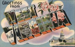 Greetings from West Virginia Postcard