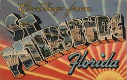 Greetings from St Petersburg Postcard