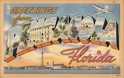 Greetings from Pensacola Florida Postcard Postcard Postcard