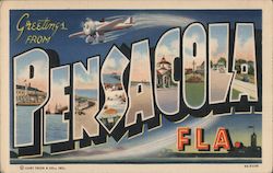 Greetings from Pensacola Postcard