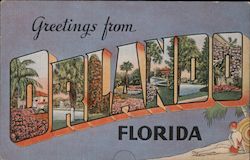 Greetings from Orlando Florida Postcard Postcard Postcard