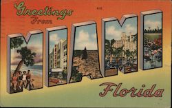 Greetings from Miami Postcard