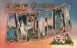 Greetings from Los Angeles Postcard