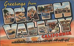 Greetings from Death Valley Postcard
