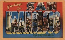 Greetings from San Francisco Postcard