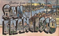 Greetings from San Francisco California Postcard Postcard Postcard