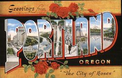 Greetings from Portland Oregon Postcard Postcard Postcard