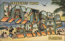 Greetings from Daytona Beach Postcard