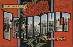 Greetings from Faribault Minnesota Postcard Postcard Postcard