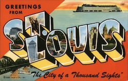 Greetings from St. Louis Postcard