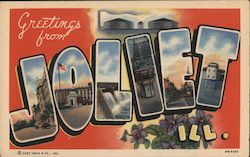 Greetings from Joliet Illinois Postcard Postcard Postcard