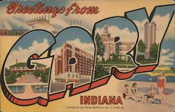 Greetings from Gary Postcard
