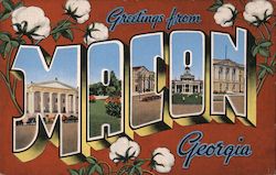 Greetings from Macon Georgia Postcard Postcard Postcard