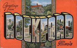 Greetings from Rockford Postcard