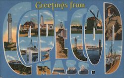 Greetings from Cape Cod Postcard