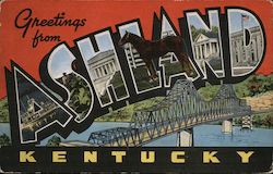 Greetings from Ashland Kentucky Postcard Postcard Postcard