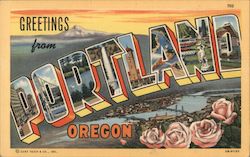 Greetings from Portland Postcard