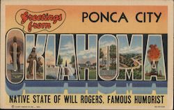 Greetings from Ponca City Postcard