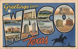 Greetings from Waco Postcard