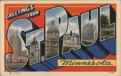 Greetings from St. Paul Postcard