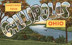 Greetings from Gallipolis Ohio Postcard Postcard Postcard