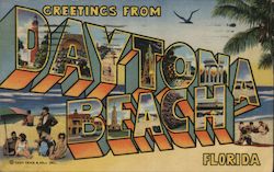 Greetings from Daytona Beach Postcard