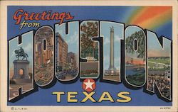 Greetings from Houston Postcard