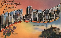 Greetings from New Jersey Postcard