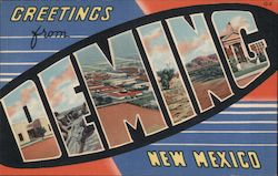 Greetings from Deming New Mexico Postcard Postcard Postcard