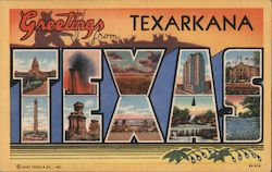 Greetings from Texarkana Postcard