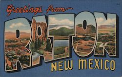 Greetings from Raton Postcard