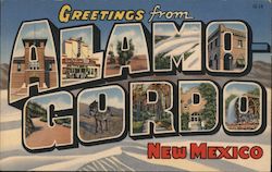 Greetings from Alamo Gordo Postcard